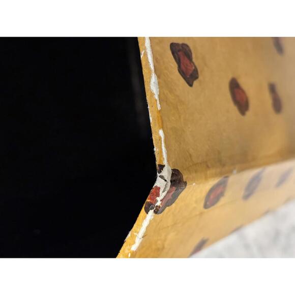 Vintage Don Andres Fair Acres Canton MA Jaguar Leopard Hand Painted Trash Can - Picture 8 of 9